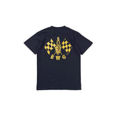 May club -【B.W.G JAPAN】B.W.G x MAGICAL DESIGN "CHECKER SPARK" TEE - NAVY